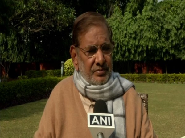 LJD chief Sharad Yadav speaking to ANI in New Delhi on Sunday. Photo/ANI