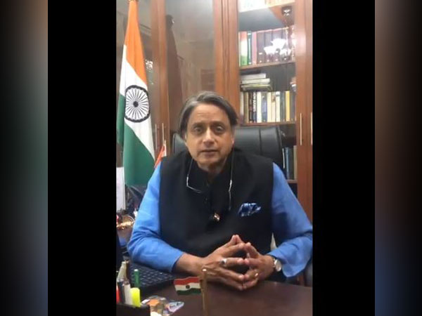Thiruvananthapuram MP Shashi Tharoor in the video shared by Congress on Thursday. Photo/Twitter