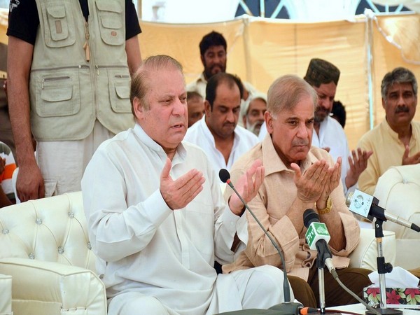 Former Pakistan prime minister Nawaz Sharif and Pakistan Muslim League-Nawaz (PML-N) president Shehbaz Sharif