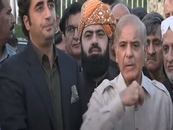 PML-N President Shehbaz Sharif with PPP Chairman Bilawal Bhutto Zardari.