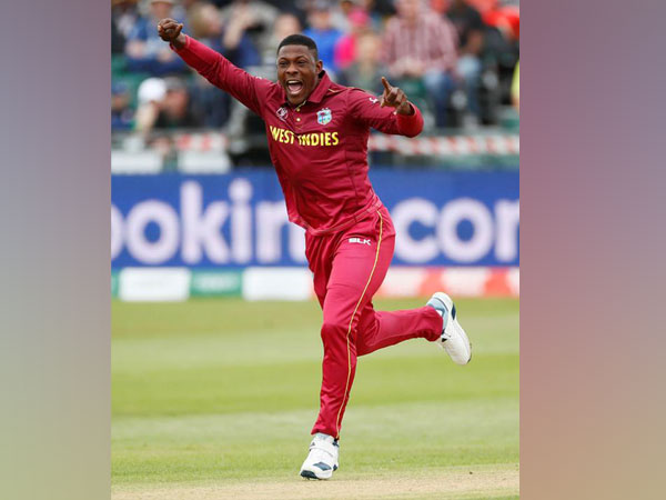 West Indies fast bowler Sheldon Cottrell