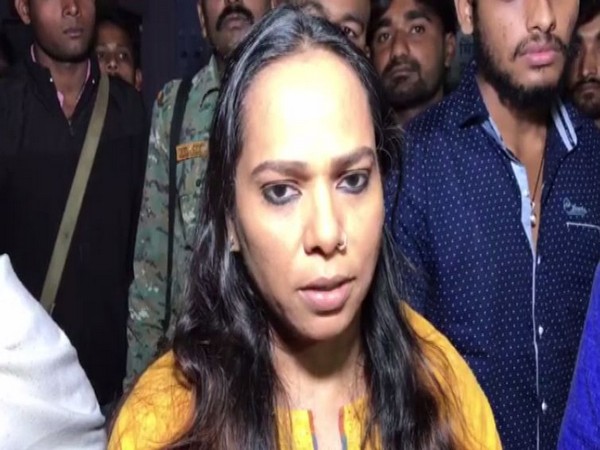 Collector Shikha Rajput Tiwari speaking to reporters in Bemetra on Thursday. Photo/ANI