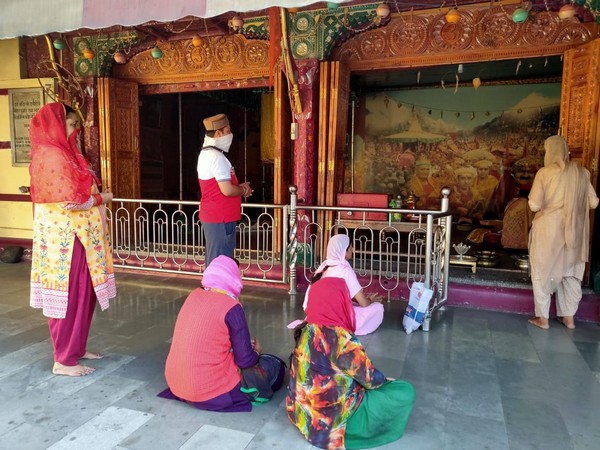 Visuals of Hanuman Jakhu Temple in Shimla, Himachal Pradesh. (Photo/ANI)