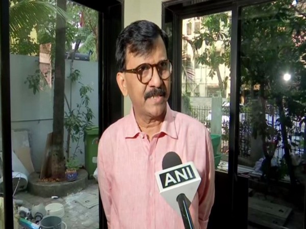 Shiv Sena leader Sanjay Raut speaking to ANI on Wednesday. Photo/ANI