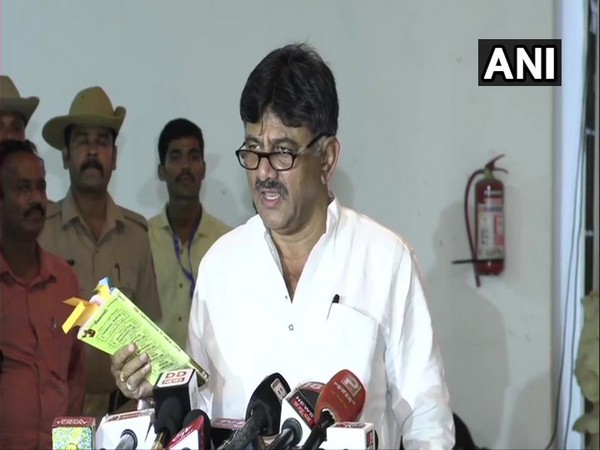 Congress leader DK Shivakumar addressing the media in Bengaluru on July 22.