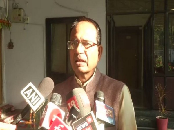 Former Madhya Pradesh chief minister Shivraj Singh Chouhan speaking to media persons in Bhopal on Saturday. Photo/ANI