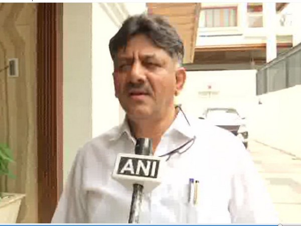 Congress leader DK Shivakumar speaking to ANI