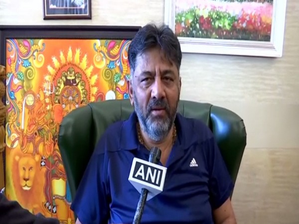 Senior Congress leader DK Shivakumar talking to ANI on Friday. 