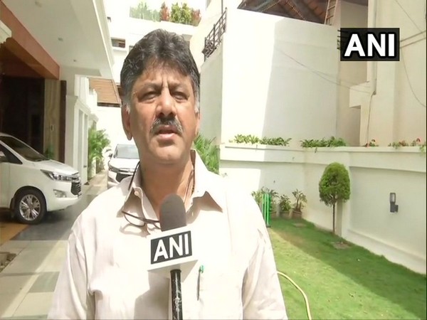 Congress leader DK Shivakumar speaking to ANI on Sunday.