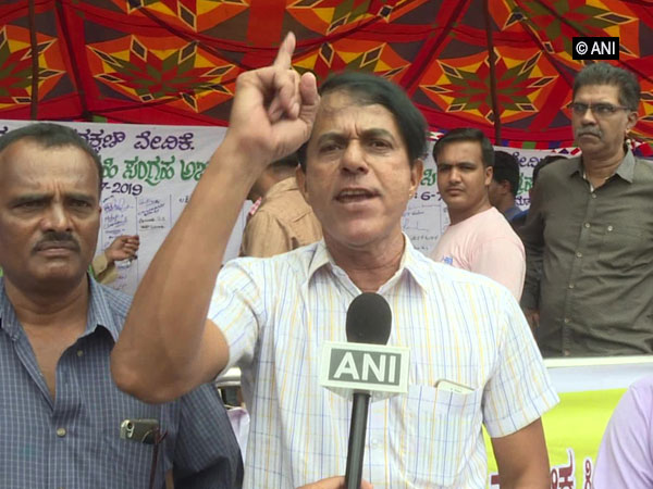 Nagarika Hitarakshaka Vedike member Janardhan Pai talking to ANI on Saturday. Photo/ANI