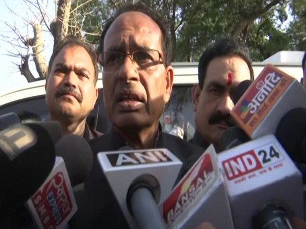 Former Madhya Pradesh Chief Minister Shivraj Singh Chouhan speaking to Media in Bhopal on Saturday. Photo/ANI
