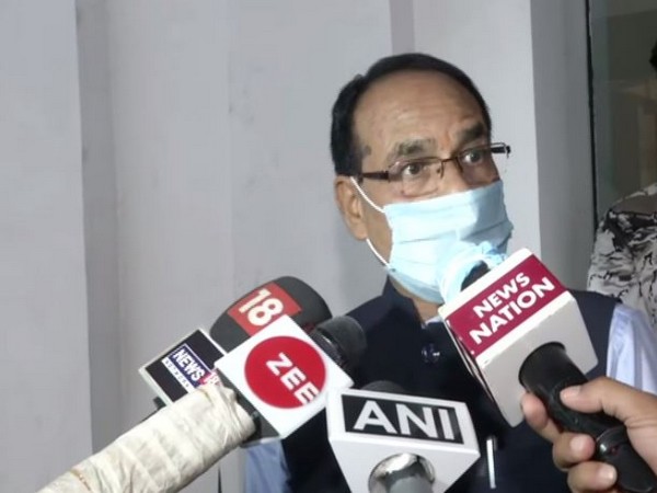 Madhya Pradesh CM Shivraj Singh Chouhan speaking to reporters on Sunday. Photo/ANI