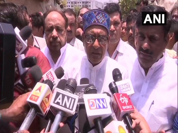 Former Madhya Pradesh Chief Minister Shivraj Singh Chouhan speaking to reporters on Monday in Bhopal. 