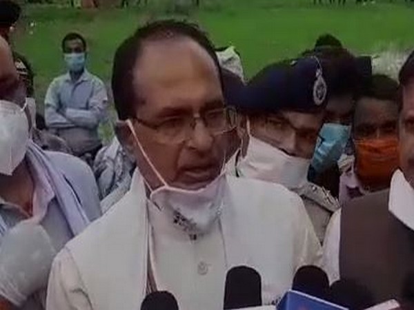 Madhya Pradesh Chief Minister, Shivraj Singh Chouhan, speaking to media persons in Rewa. Photo/ANI