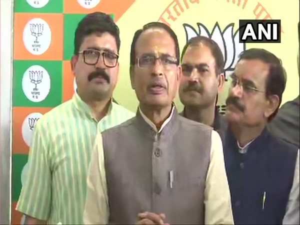 Senior BJP leader Shivraj Singh Chouhan speaking to media on Friday. Photo/ANI