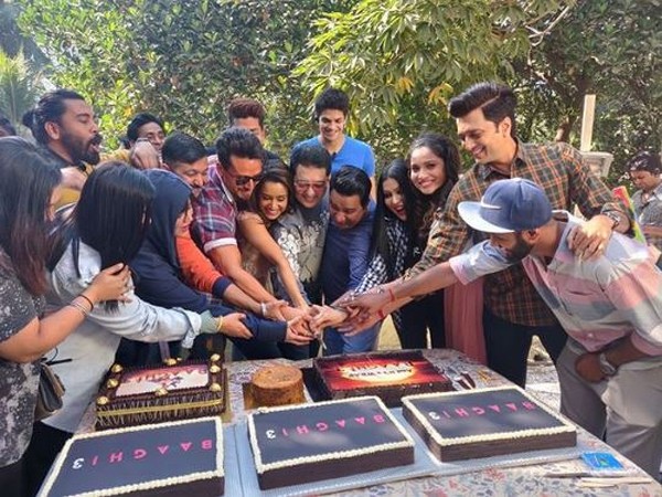 Shraddha Kapoor with the cast of her upcoming action-drama 'Baaghi 3' (Image courtesy: Instagram)