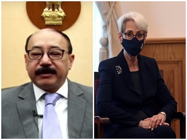 Foreign Secretary Harsh Vardhan Shringla and US Deputy State Secretary Wendy Sherman. 