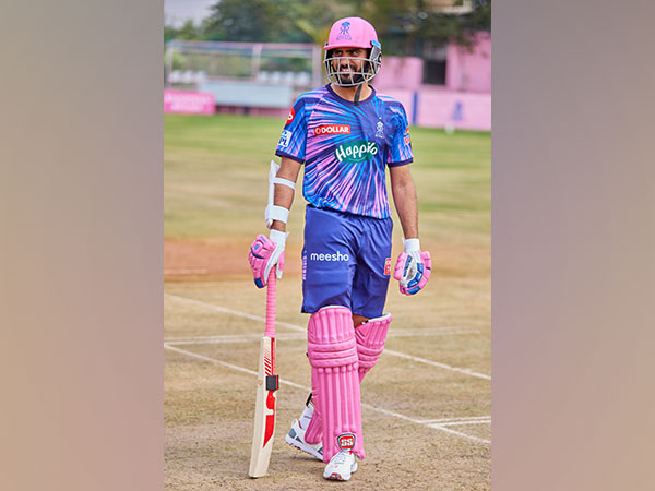 Rajasthan Royals cricketer Shubham Garhwal during net practice (Image: Rajasthan Royals)
