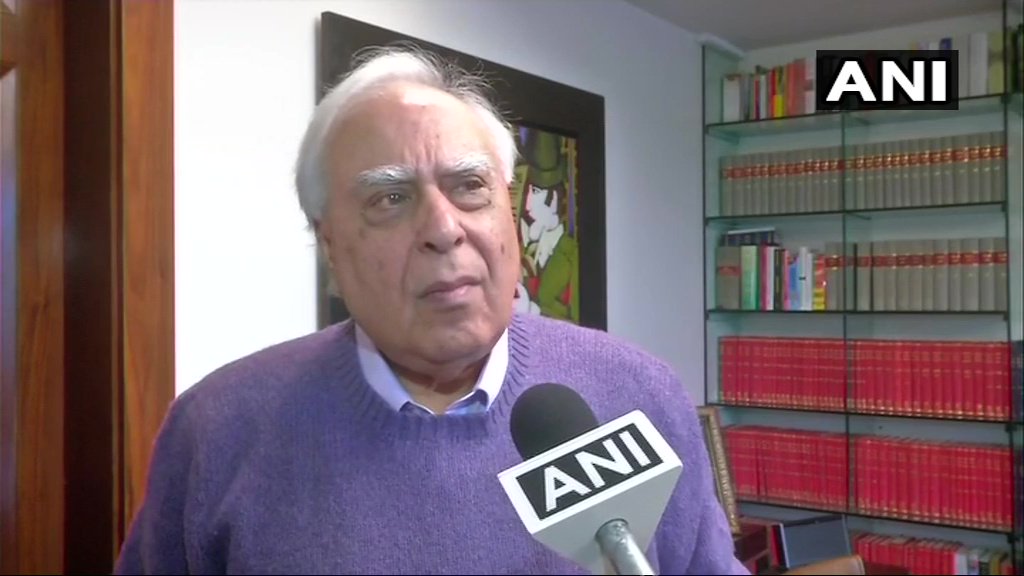 Congress leader Kapil Sibal