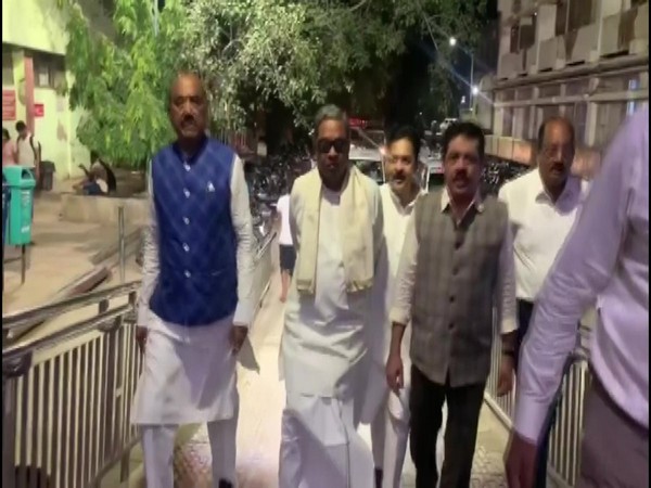Congress leader Siddaramaiah, DK Suresh (brother of DK Shivakumar) and others, came to visit Shivakumar at the RML hospital; they were not allowed to meet him.