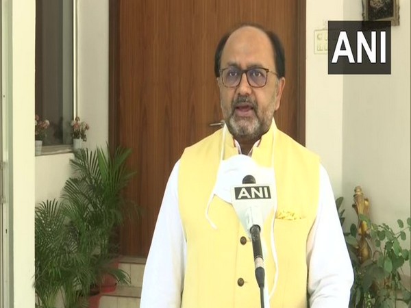 Uttar Pradesh Cabinet Minister Sidharth Nath Singh speaking to ANI on Thursday. Photo/ANI