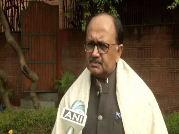 Uttar Pradesh Minister Sidharth Nath Singh speaking to ANI in Noida on Saturday [Photo/ANI] 