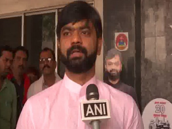 Siddharth Gautam, the youngest son of Suryadev Singh while talking to ANI on Thursday. Photo/ANI