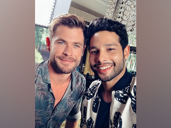 Chris Hemsworth and Siddhant Chaturvedi (Image courtesy: Instagram)