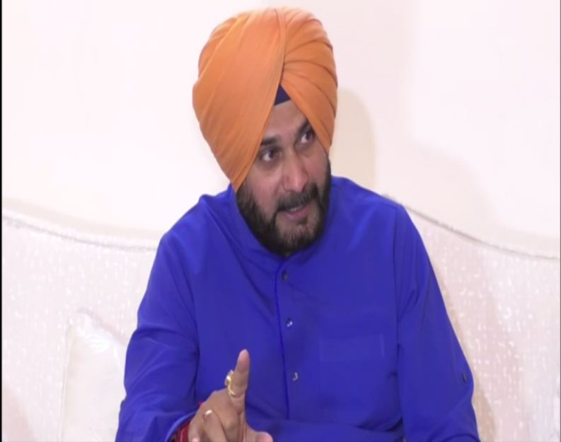 Punjab Local Government Minister and Congress leader Navjot Singh Sidhu speaking to media persons in Chandigarh on Thursday. 