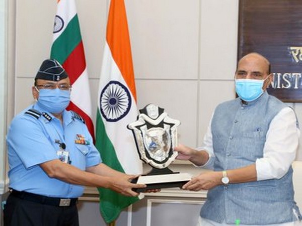 Rajnath Singh presented Raksha Mantri Trophy for Command Hospitals of AFMS on Friday. 