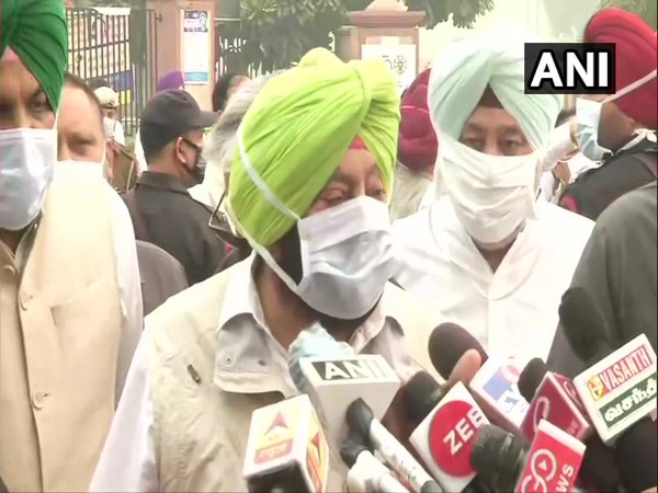 Punjab Chief Minister Captain Amarinder Singh speaks to media on Wednesday. (Photo/ANI)