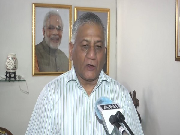 Union Minister VK Singh speaking to ANI in New Delhi on Friday. Photo/ANI