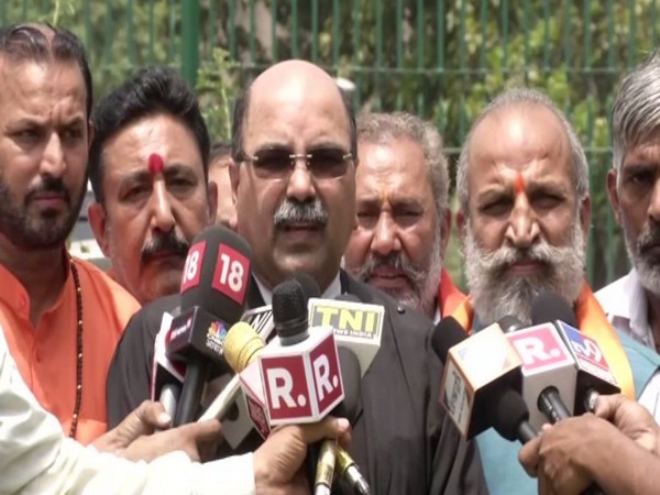 Barun Sinha, advocate of petitioners, speaking to reporters on Thursday in New Delhi. Photo/ANI