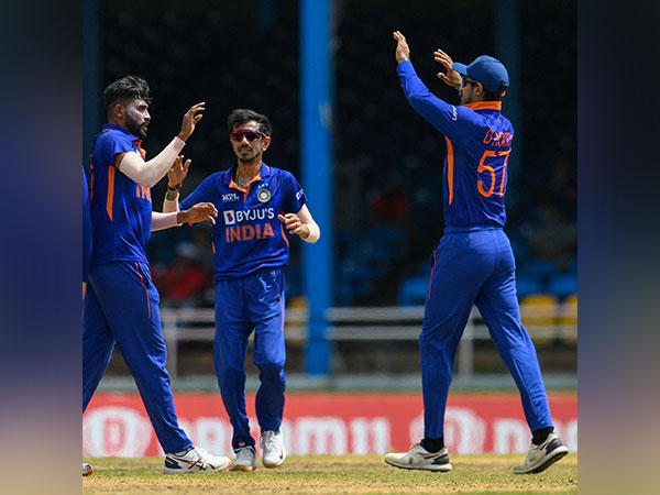 Siraj celebrating a wicket. (Photo- BCCI Twitter)