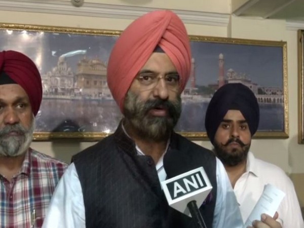 SAD national spokesperson Manjinder Singh Sirsa speaking to ANI in New Delhi on Monday. (Photo/ANI)