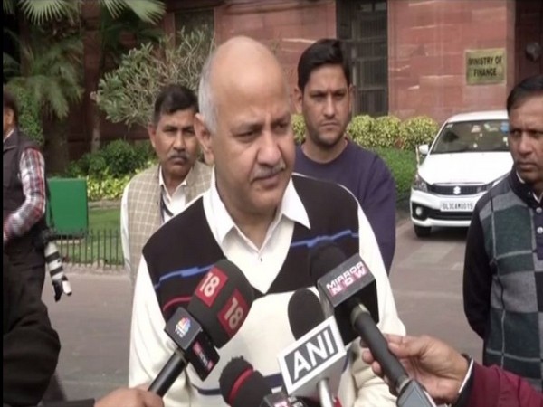 Delhi Finance Minister Manish Sisodia speaking to reporters in New Delhi on Friday. Photo/ANI