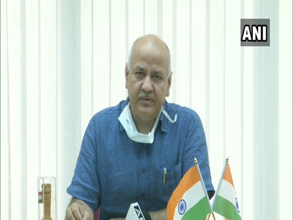 Deputy Chief Minister Manish Sisodia speaking in New Delhi on Monday. Photo/ANI