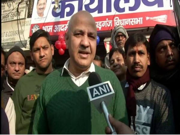 Deputy Chief Minister of Delhi Manish Sisodia speaking to reporters in Delhi on Sunday. (Photo/ANI)