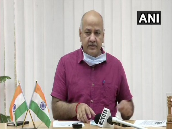 Delhi Deputy Chief Minister Manish Sisodia talking to ANI on Tuesday.
