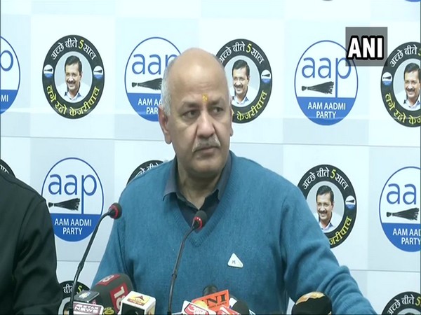 AAP leader Manish Sisodia addressing a press conference in New Delhi on Wednesday.