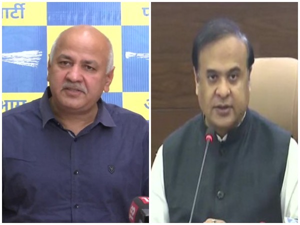 Delhi Deputy Chief Minister Manish Sisodia (Left) Assam Chief Minister Himanta Biswa Sarma (Right)