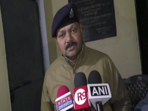 ASP Mahendra Pratap Singh speaking to reporters in Sitapur on Monday. Photo/ANI