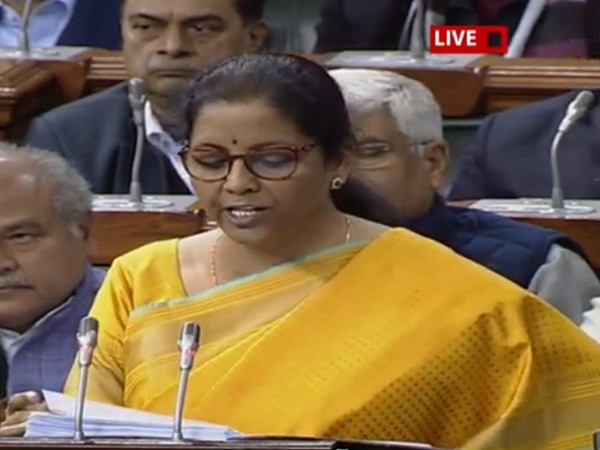 Finance Minister Nirmala Sitharaman presenting 90th Union budget on Saturday. (Photo/ANI)