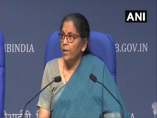 Finance Minister Nirmala Sitharaman speaking at a press conference in New Delhi on Sunday.