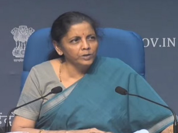 Finance Minister Nirmala Sitharaman speaking at a press conference in New Delhi on Sunday.