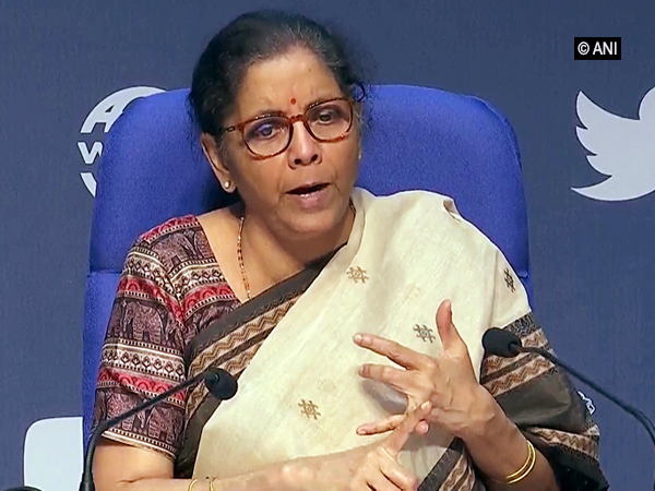 Finance Minister Nirmala Sitharaman in New Delhi on Saturday.    Photo/ANI