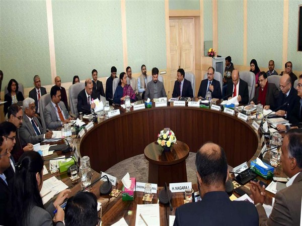 Finance Minister Nirmala Sitharaman at the first pre-Budget consultations in New Delhi on Monday
