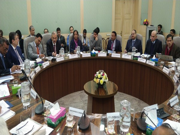 Finance Minister Nirmala Sitharaman at the pre-Budget consultations in New Delhi on Monday.