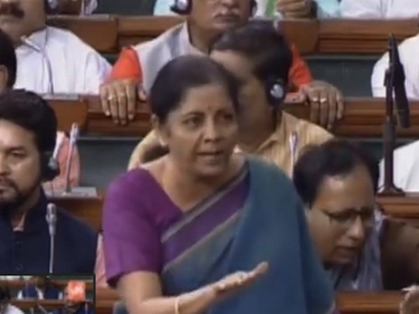 Finance Minister Nirmala Sitharaman speaking in Lok Sabha on Friday.