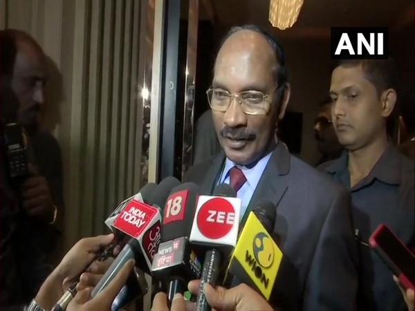 ISRO chief K Sivan speaking to reporters in Bengaluru on Wednesday.